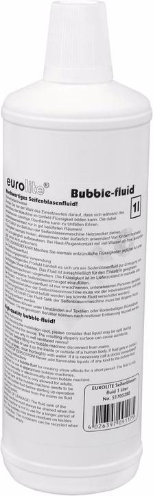 Eurolite Fluide pour bulles de savon 1l (Machine à bulles)
