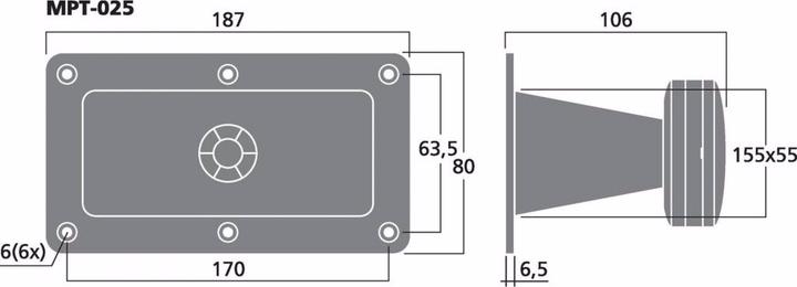 Produktbild Monacor Piezo-Hochtoener (1 Stk.)