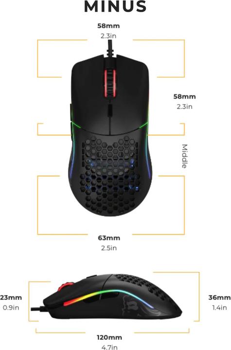Actual product image Glorious PC Gaming Race Model O- (Cable)