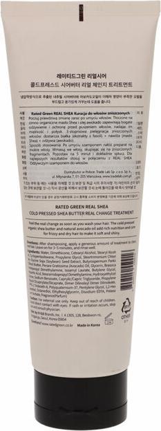 Immagine prodotto Rated Green vero trattamento al karité vero cambiamento (240 ml)