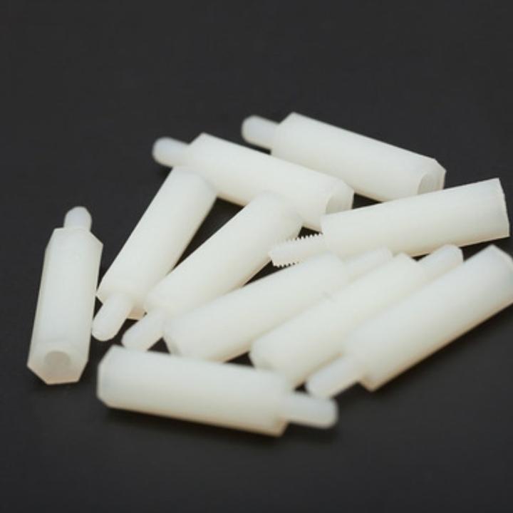 Produktbild DFRobot M3x20mm Nylon Distanzbolzen Abstandhalter Set 10 Stück