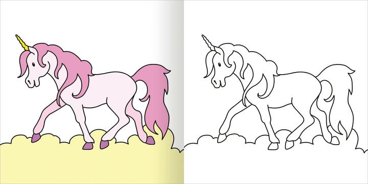 Actual product image My first thick colouring book from 2 - Unicorns