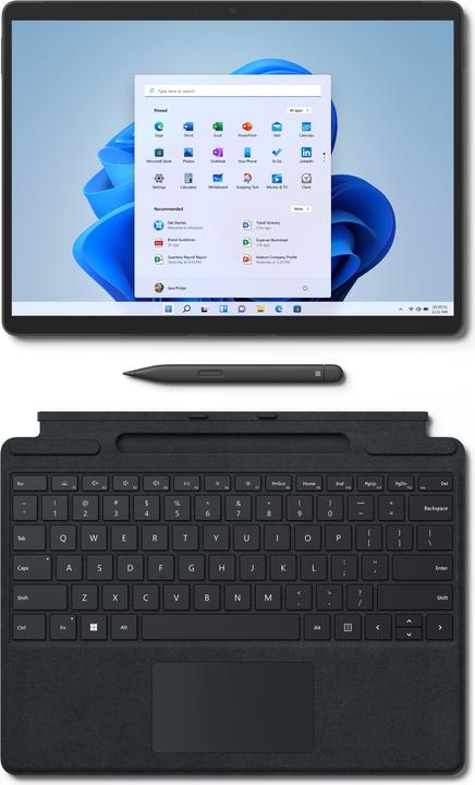 Produktbild Microsoft Surface Pro 8 (13", Intel Core i7-1185G7, 16 GB, 256 GB, Ohne Tastaturlayout)