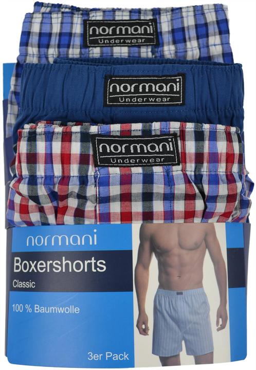Produktbild Normani 3 Stück Herren Web Boxershorts (S, 3er Pack)