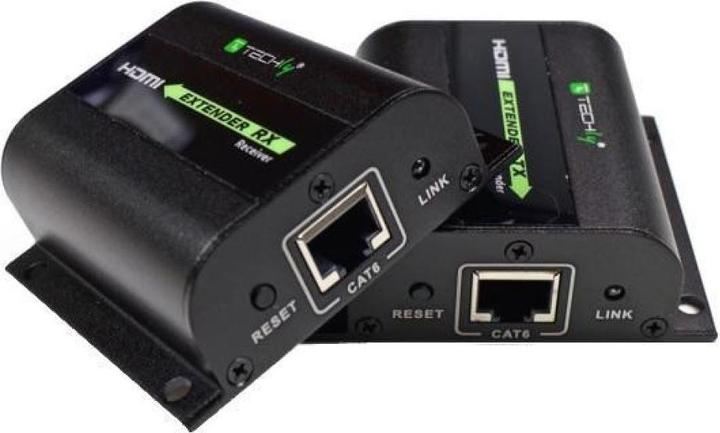 Image du produit Techly Extender HDMI via câble Cat RJ45 (0.07 m, HDMI)