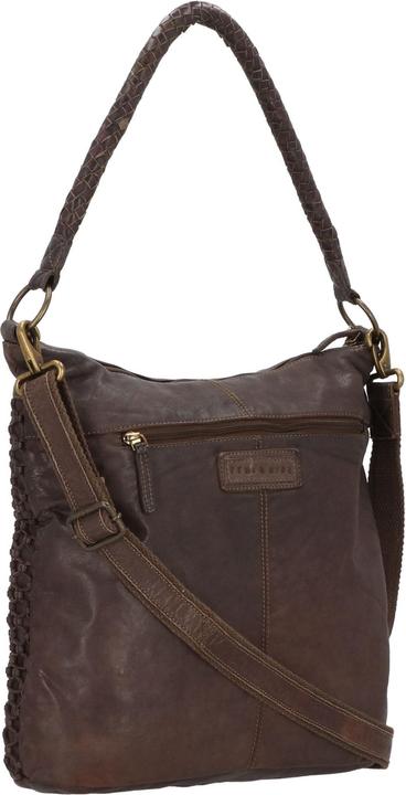 Actual product image Greenland Nature Femi & Nine leather shoulder bag 39 cm