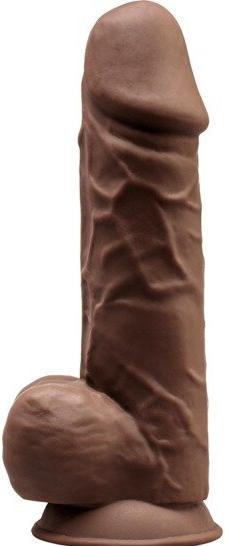Actual product image Silexd MODEL 4 - 8,5" BROWN 220482 FALLO REALISTICO PENE ARTIFICIALE IN SILICONE MEMORY TERMOREATTIV