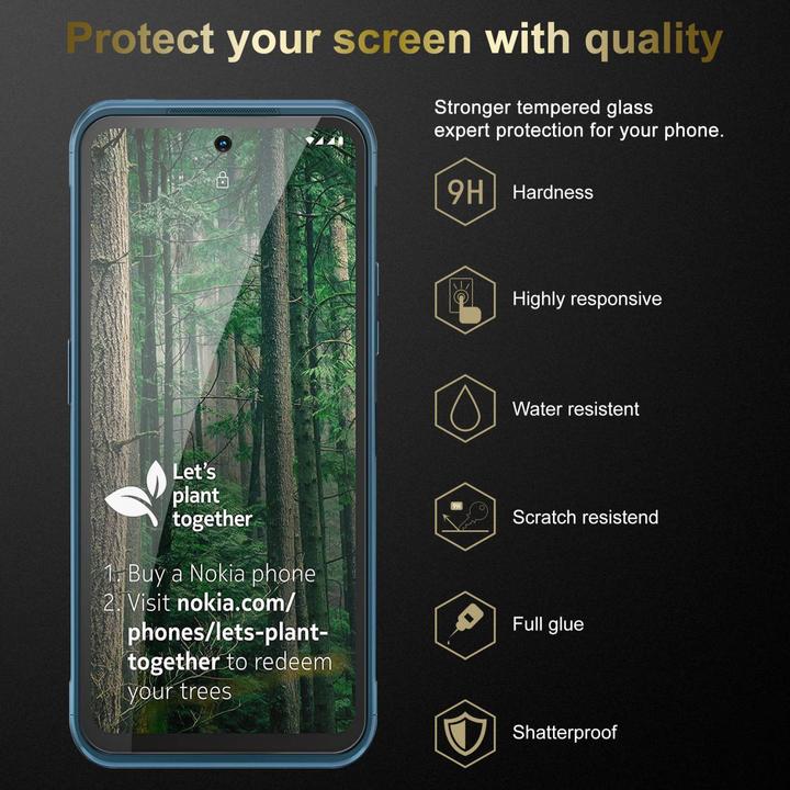 Produktbild Cadorabo Displayschutzglas (3 Stück, Nokia XR20)
