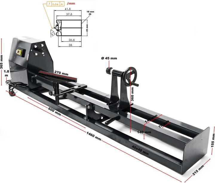 Produktbild Wiltec Drechselbank