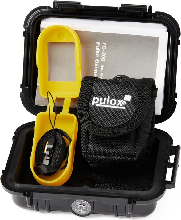 Actual product image Pulox Pulse oximeter PO-200 yellow