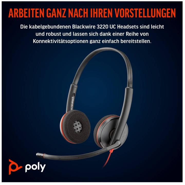 Produktbild Poly BW 3220 STEREO USB-C HS (Kabelgebunden, USB-C)