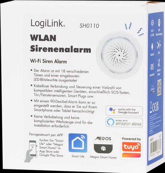 Produktbild LogiLink Smart Home Wi-Fi USB Siren Alarm