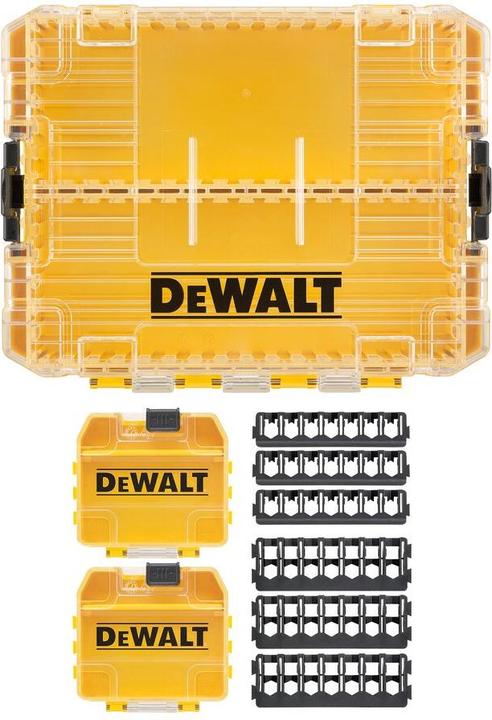 Produktbild DeWalt Mittelschwerer Koffer+ (DT70803-QZ) mit 2 kleinen Grossaufbewahrungsboxen und 6 Spitzenhaltern (6 Teile)