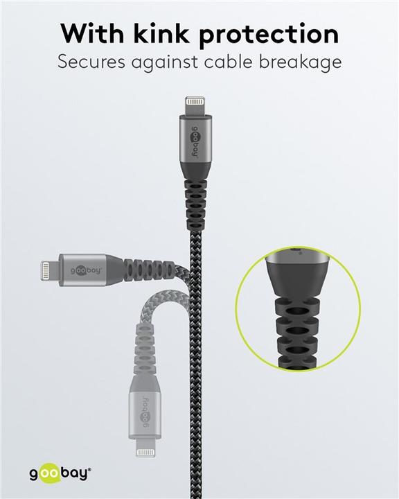 Actual product image Goobay USB type C - Lightning (1 m, USB 3.2 Gen 1)