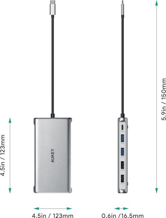 Image du produit Aukey CB-C78 (USB-C, 12 Ports)