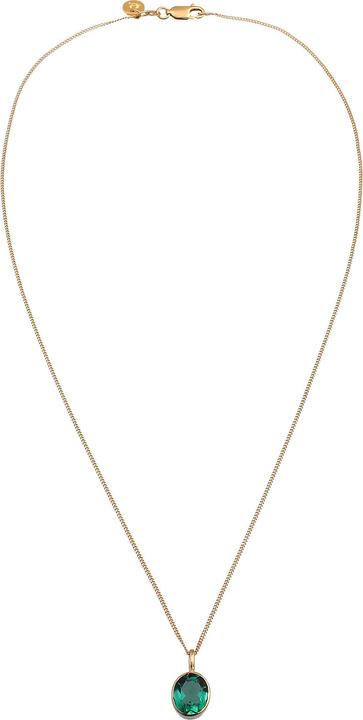 Actual product image Elli Gemstone necklace (Quartz, 925 Sterling silver gold-plated, 45 cm)