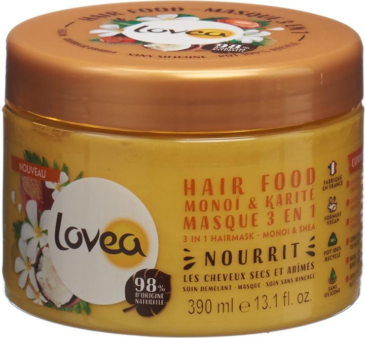 Actual product image Lovea Hair Food Mask 3 in 1 Karite Butter Monoi (390 ml)