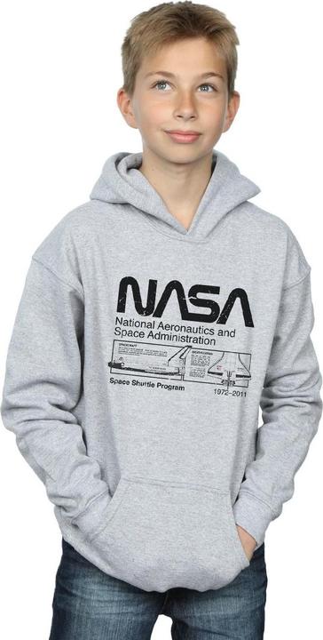 Actual product image Nasa Boys Space Shuttle Hoodie (116)