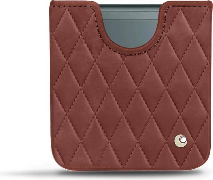 Actual product image Noreve Samsung Galaxy Z Flip3 leather pouch (Samsung Galaxy Z Flip3)