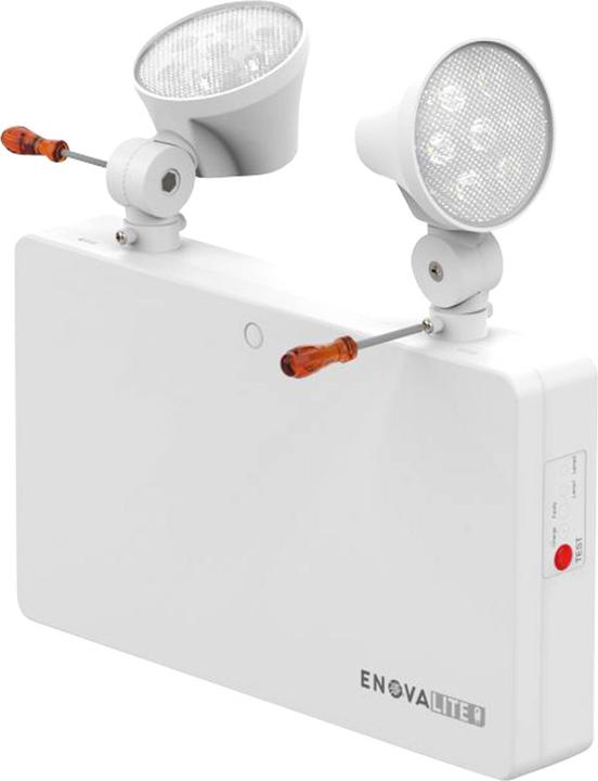 Produktbild Enovalite LED-Fluchtwegleuchte, 6 W, Twin-Spot, Wandmontage