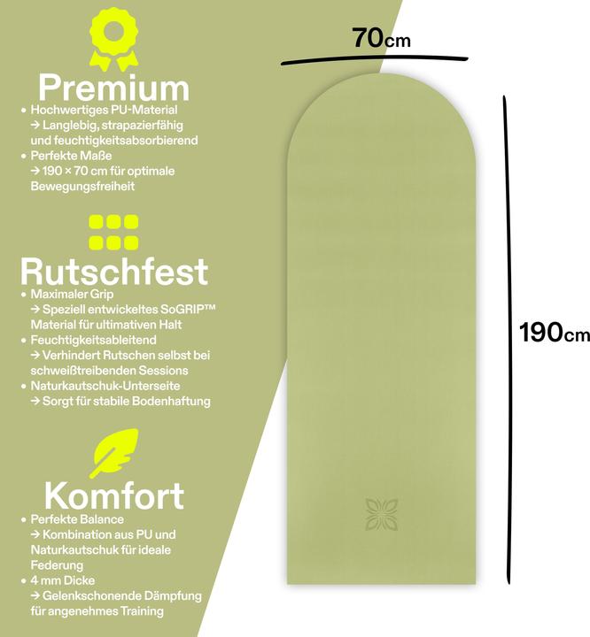 Actual product image Omnana SoGRIP Yogamatte (4 mm)