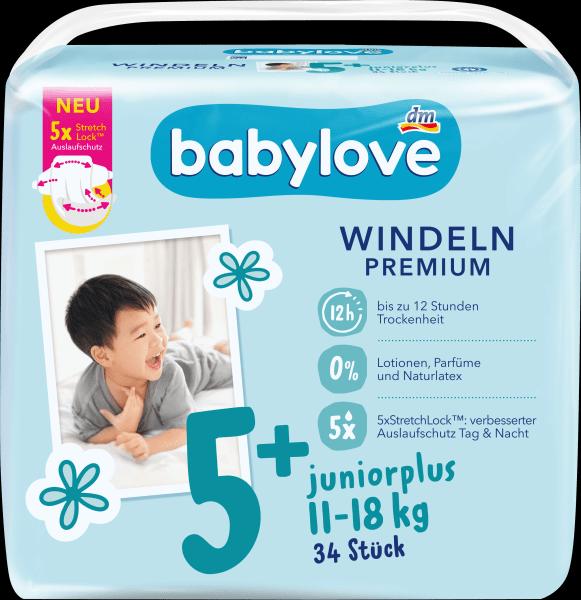 Image du produit dm babylove Premium-Windeln (Taille 5+, Pack, 34 pièce(s))