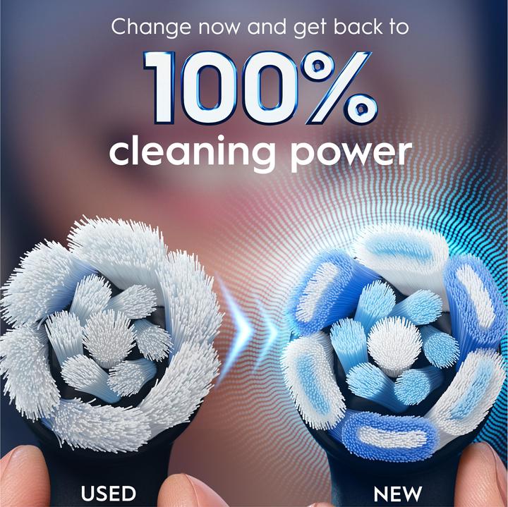 Actual product image Oral-B Oral B - iO Series Ultimate Clean Black Replacement Brush Heads - Black - 8 count (8 x)