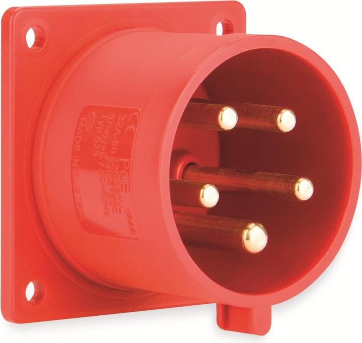 Immagine prodotto PCE 625-6 Spina di collegamento dritta 32A 5p 6h IP44 (CEE 16/5)