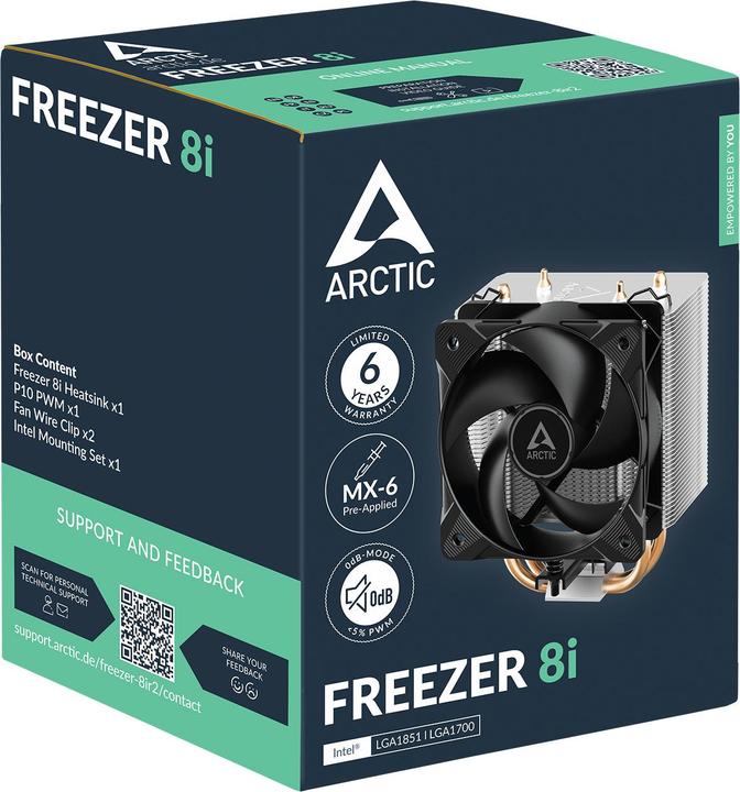 Immagine prodotto Arctic Freezer 8i CPU Cooler - S1700/1851 (136 mm)