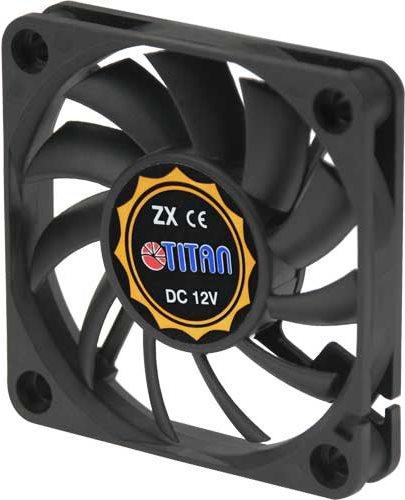 Image du produit Titan Ventilateur, 60 x 60 x 10 mm, avec signal tachymétrique, palier lisse liquide 12 V DC, 15,3 mü/h (60 mm, 1 x)