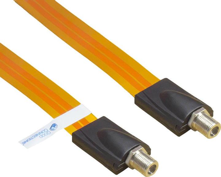 Immagine prodotto Good Connections Finestra SAT passante di alta qualità, trasparente, lunghezza totale compresa la spina 53,5 cm (Boccola a finestra)
