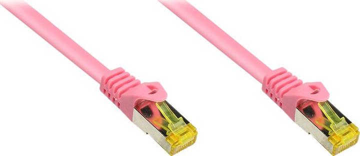 Image du produit Good Connections Câble patch RJ45 avec câble brut Cat.7 et protection de nez de verrouillage (RNS®), S/FTP, PiMF (PiMF, S/FTP, CAT7, 0.15 m)