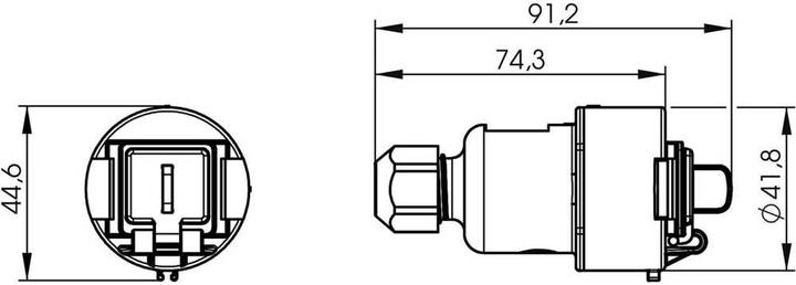 Produktbild Telegärtner STX V6 Netzwerk-Wandsteckdose