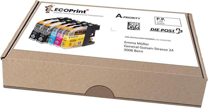 Actual product image ECOPrint Kompatibel Brother 2xBK 1xCMY LC-123 Pack (CMYK)