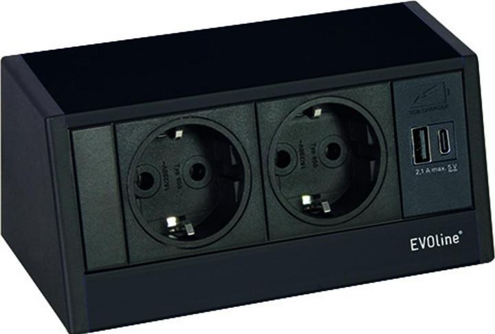 Actual product image Evoline Steckdose R-Dock, 2 x VDE, 16 A (1 pcs.)