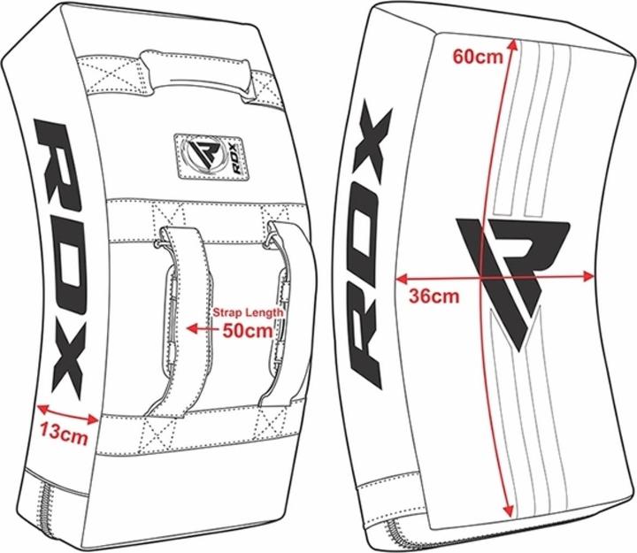 Image du produit Rdx Arm Pad Gel Kick Shield White/Black Heavy (Taille unique)