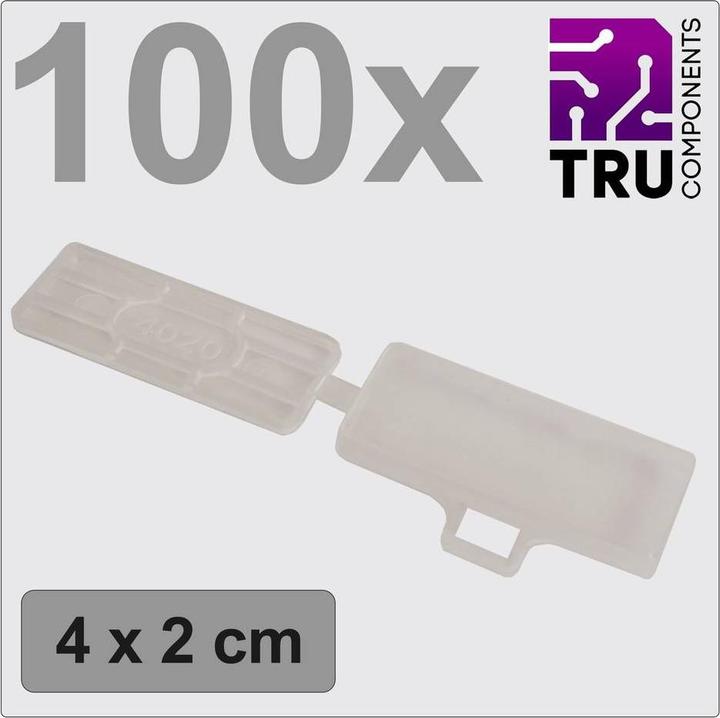 Tru Components TC-12888608 T24CA084 Tekenhouder Etiketteringsoppervlak: 18 x 42