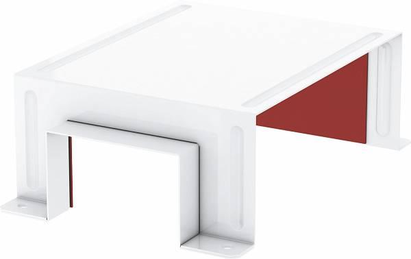Immagine prodotto OBO Bettermann OBO BSKM-TR 1025RW Ramo a T per montaggio a parete e a soffitto 100x250 bianco puro (25 cm)