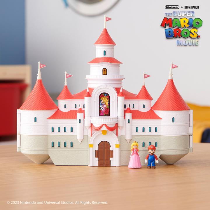 Immagine prodotto Jakks Pacific Super Mario Movie - Mini mondo DLX Castello di Peach (417154)