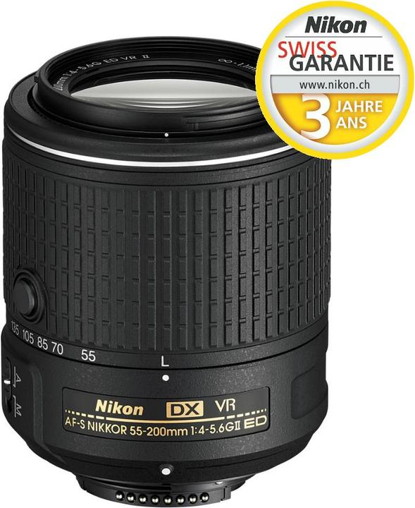 Image du produit Nikon AF-S DX 55-200mm, f/4.-5.6G ED VR II (Nikon DX, APS-C / DX)