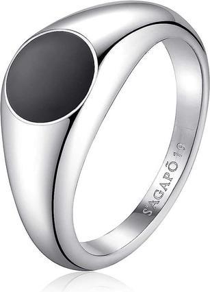 Produktbild Sagapo S'AgapÃµ - Modern steel ring for men Ripple SRP36 - Circuit: 63 mm (23)