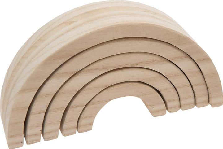 Actual product image Rico Design Wooden rainbow, 5-pcs., pine wood (18 x 9 x 5 cm)