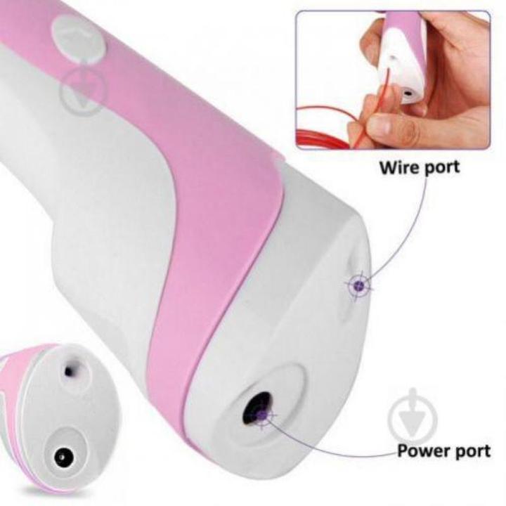 Actual product image Riff Fantasy 3D Pen Print Pen for Kids with 1.75mm ABS / PLA AC Wire Powered by AC Pink (PLA, ABS, 1.75 mm, 120 g, Pink)