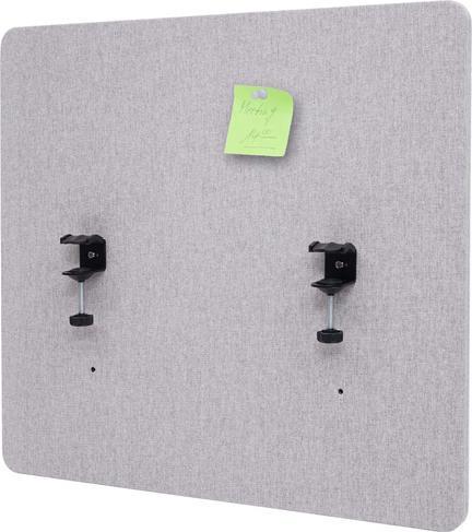 Actual product image Mendler Acoustic desk partition, office privacy screen desk pin board, double wall fabric/textile - 65x60cm