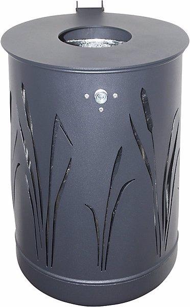 Immagine prodotto Renner Helmuth Cestino per rifiuti da esterno 50 l, per il montaggio a parete e su montanti (50 l)