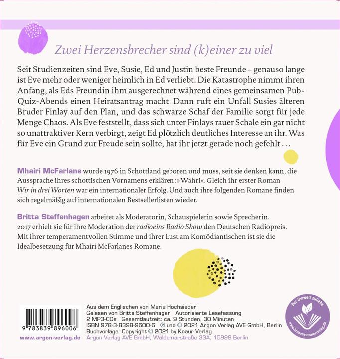 Immagine prodotto Tu sei tutto ciò di cui ho bisogno (Mhairi McFarlane, Maria Hochsieder, Britta Steffenhagen, Tedesco)