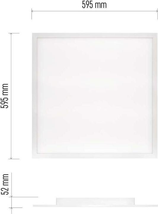Produktbild Emos LED-Deckenleuchte 40W, 60x60 dimmbar, einstellbare Lichtfarbe (3800 lm)