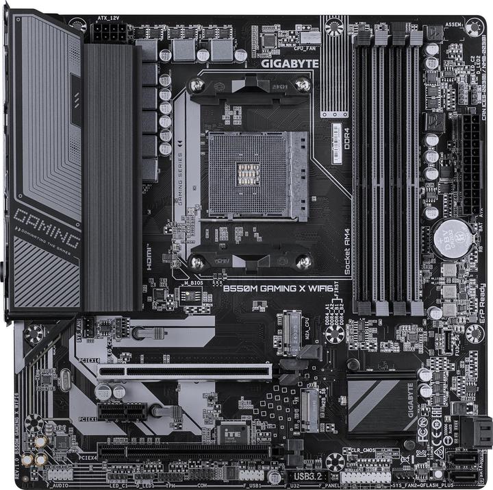 Actual product image Gigabyte MB GBT AMD AM4 B550M GAMING X WIFI6 (AM4, AMD B550, mATX)