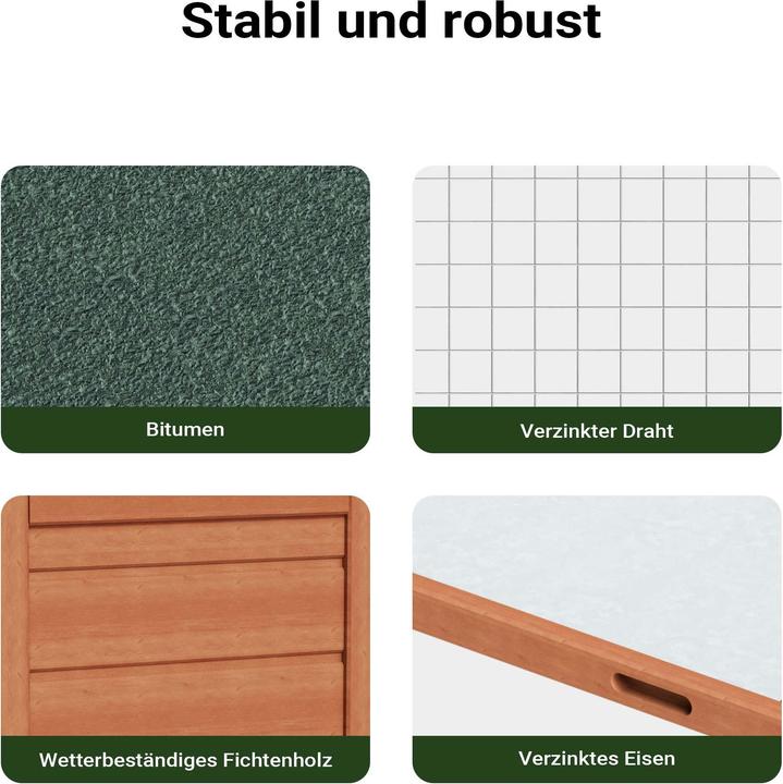 Actual product image Wiltec XXL rabbit hutch 1560x520x680mm free-range enclosure Rabbit cage Small animal hutch