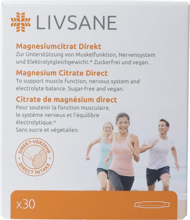 Actual product image Livsane Magnesium Citrate Direct Gran (30 Piece, Capsules, Pills, 101 g)
